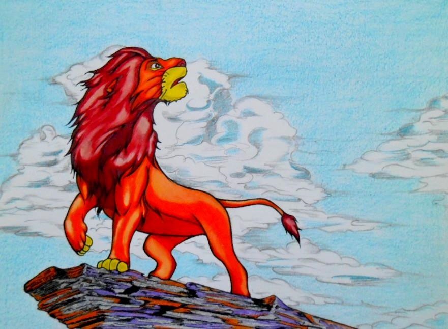 Lion sur Mur (2,40m x 1,60m)